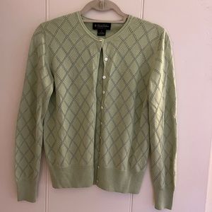 Brooks Brothers Silk Cardigan